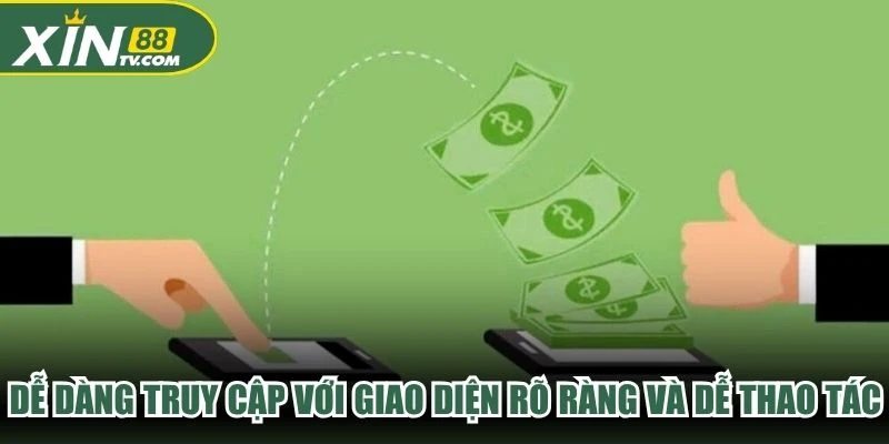 Dễ dàng truy cập với giao diện rõ ràng và dễ thao tác